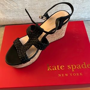 Kate Spade black wedges